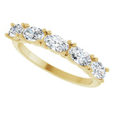 14K Yellow Gold 9/10 CTW Lab-Grown Diamond Anniversary Band