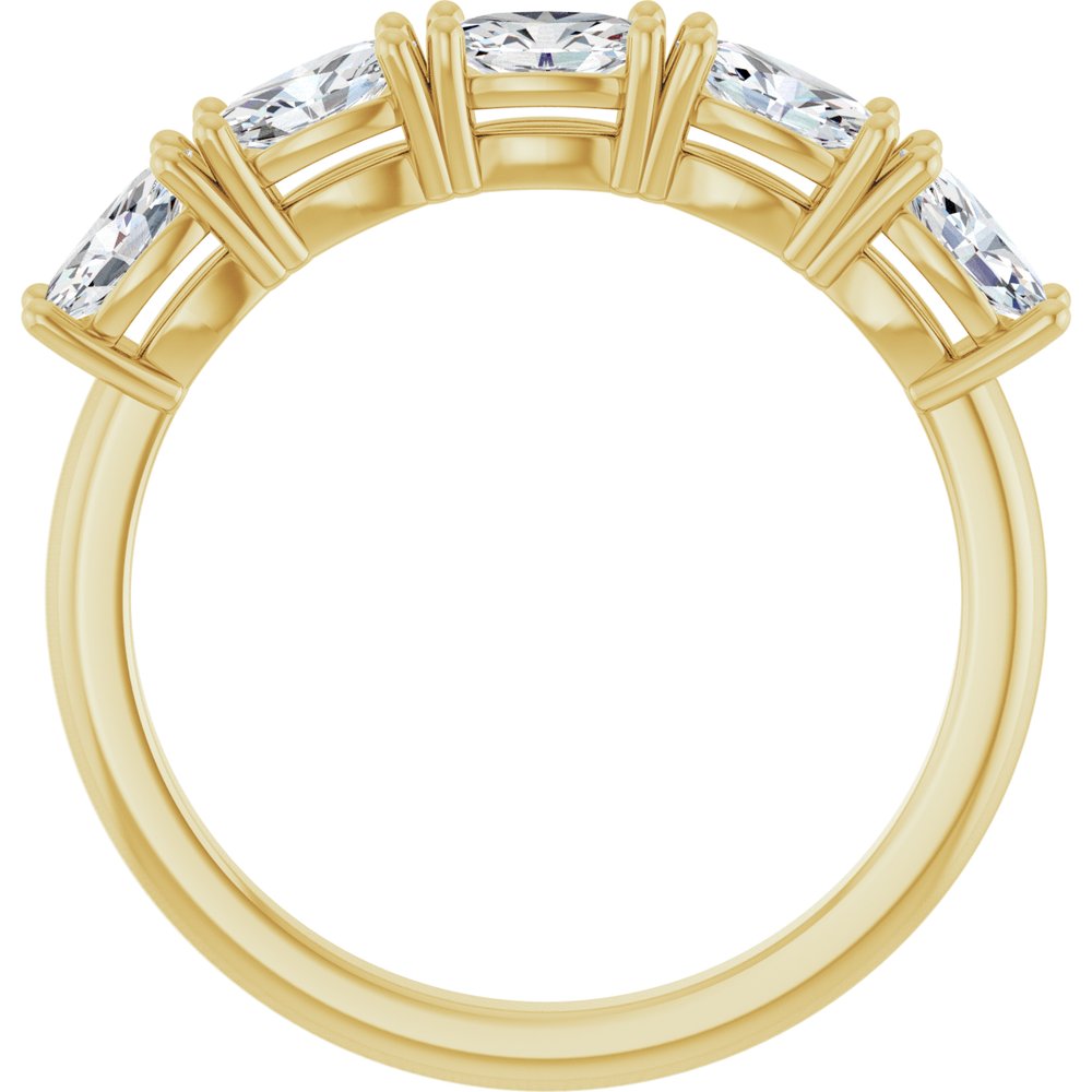 14K Yellow Gold 9/10 CTW Lab-Grown Diamond Anniversary Band