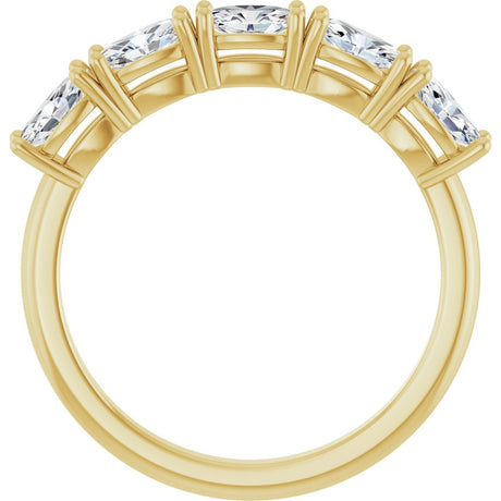 14K Yellow Gold 9/10 CTW Lab-Grown Diamond Anniversary Band