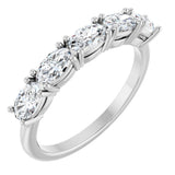 14K White Gold 9/10 CTW Lab-Grown Diamond Anniversary Band
