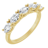 14K Yellow Gold 9/10 CTW Lab-Grown Diamond Anniversary Band