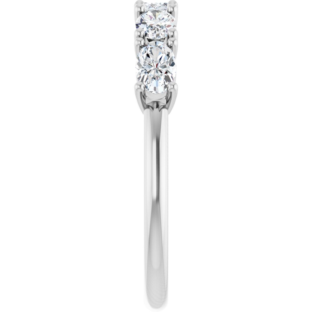 14K White Gold 9/10 CTW Lab-Grown Diamond Anniversary Band