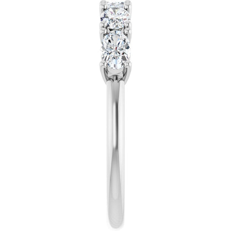 14K White Gold 9/10 CTW Lab-Grown Diamond Anniversary Band