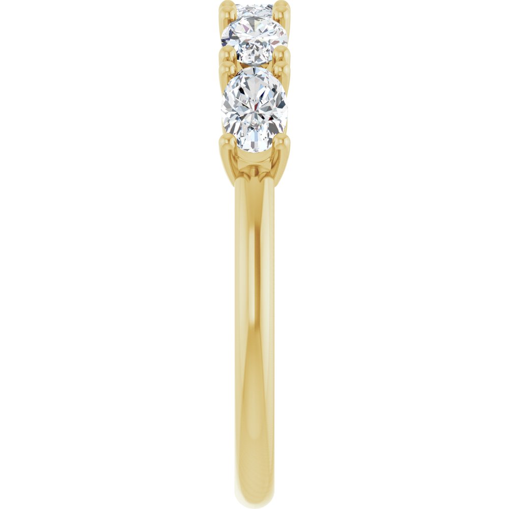14K Yellow Gold 9/10 CTW Lab-Grown Diamond Anniversary Band