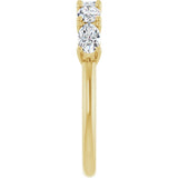 14K Yellow Gold 9/10 CTW Lab-Grown Diamond Anniversary Band