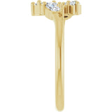 14K Yellow Gold 1/3 CTW Lab-Grown Diamond Bypass Ring