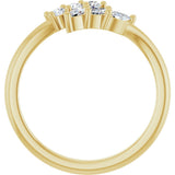 14K Yellow Gold 1/3 CTW Lab-Grown Diamond Bypass Ring