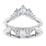 14K White Gold 5/8 CTW Lab-Grown Diamond Ring Guard
