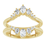 14K Yellow Gold 5/8 CTW Lab-Grown Diamond Ring Guard