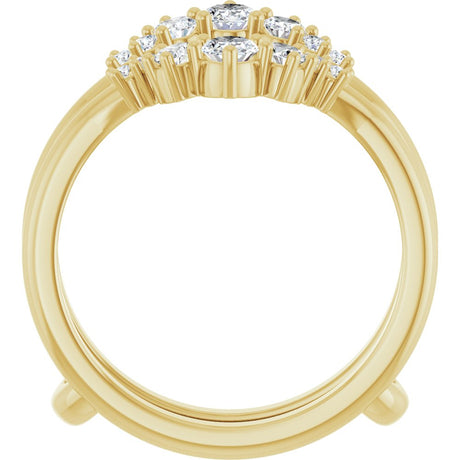 14K Yellow Gold 5/8 CTW Lab-Grown Diamond Ring Guard