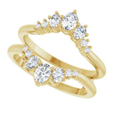14K Yellow Gold 5/8 CTW Lab-Grown Diamond Ring Guard