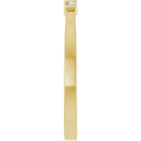 14K Yellow Gold .08 CTW Natural Diamond Stackable Ring