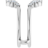 14K White Gold 5/8 CTW Lab-Grown Diamond Ring Guard