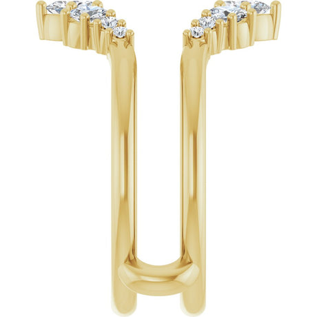 14K Yellow Gold 5/8 CTW Lab-Grown Diamond Ring Guard