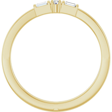 14K Yellow Gold .07 CTW Lab-Grown Diamond Stackable Ring