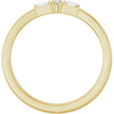 14K Yellow Gold .07 CTW Lab-Grown Diamond Stackable Ring