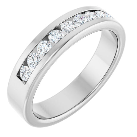 14K White Gold 1/2 CTW Lab-Grown Diamond Band
