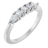 14K White Gold 3/8 CTW Lab-Grown Diamond Anniversary Band