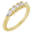 14K Yellow Gold 3/8 CTW Natural Diamond Anniversary Band