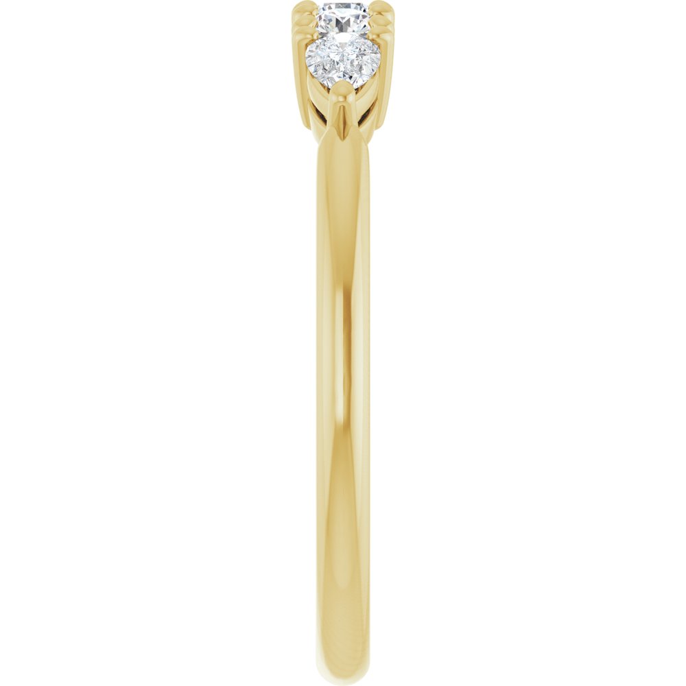 14K Yellow Gold 3/8 CTW Lab-Grown Diamond Anniversary Band