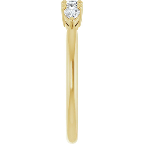 14K Yellow Gold 3/8 CTW Lab-Grown Diamond Anniversary Band