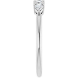 14K White Gold 3/8 CTW Natural Diamond Anniversary Band