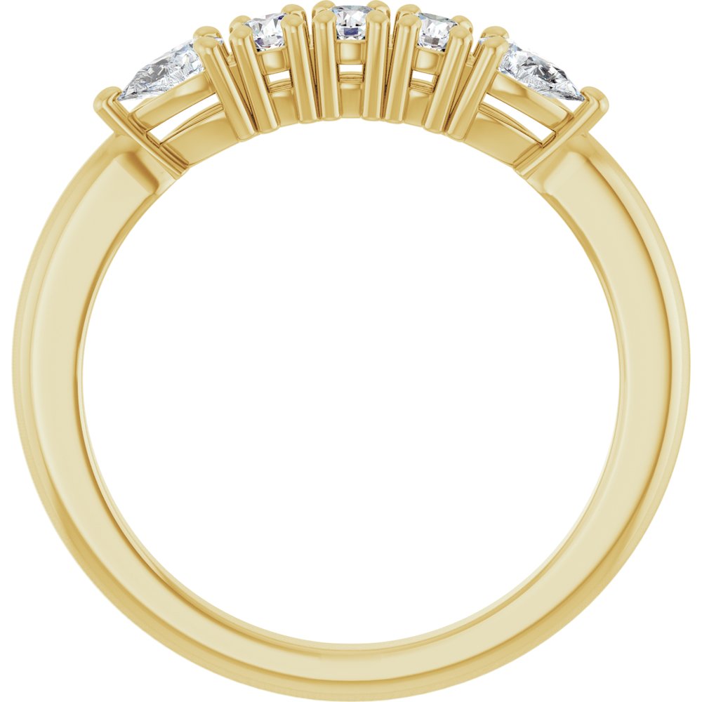 14K Yellow Gold 3/8 CTW Lab-Grown Diamond Anniversary Band