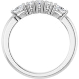 14K White Gold 3/8 CTW Natural Diamond Anniversary Band