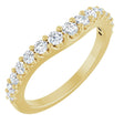 14K Yellow Gold 1/2 CTW Natural Diamond Contour Band