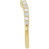 14K Yellow Gold 1/2 CTW Natural Diamond Contour Band