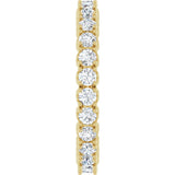 14K Yellow Gold 1 1/3 CTW Lab-Grown Diamond Eternity Band Size 7