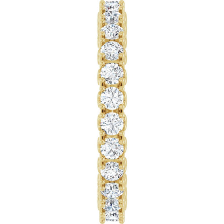 14K Yellow Gold 1 1/3 CTW Lab-Grown Diamond Eternity Band Size 7