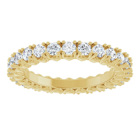 14K Yellow Gold 1 1/3 CTW Lab-Grown Diamond Eternity Band Size 7