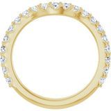 14K Yellow Gold 1/2 CTW Lab-Grown Diamond Contour Band