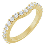 14K Yellow Gold 1/2 CTW Lab-Grown Diamond Contour Band