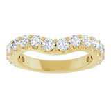 14K Yellow Gold 1 1/4 CTW Lab-Grown Diamond Contour Band