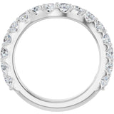 14K White Gold 1 1/4 CTW Lab-Grown Diamond Contour Band