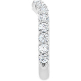 14K White Gold 1 1/4 CTW Lab-Grown Diamond Contour Band