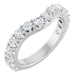 14K White Gold 1 1/4 CTW Lab-Grown Diamond Contour Band