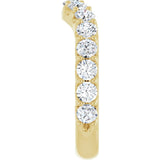 14K Yellow Gold 1 1/3 CTW Lab-Grown Diamond Contour Band