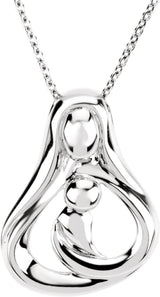 Sterling Silver 1 Child Mother's Embrace 16" Necklace