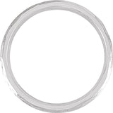 14K White Gold 4 mm Tree Bark-Inspired Comfort-Fit Flat Band Size 9
