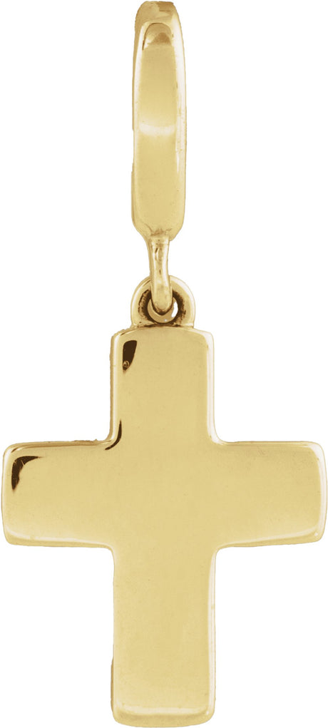 14K Yellow Gold Cross Charm/Pendant