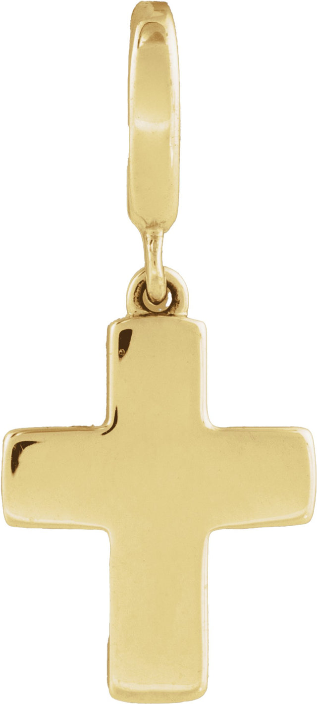 14K Yellow Gold Cross Charm/Pendant