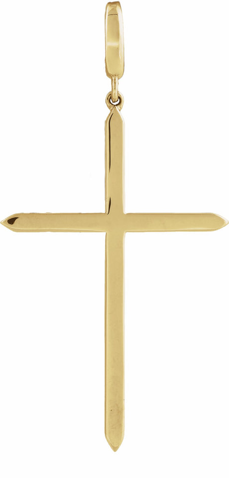 14K Yellow Gold Cross Charm/Pendant