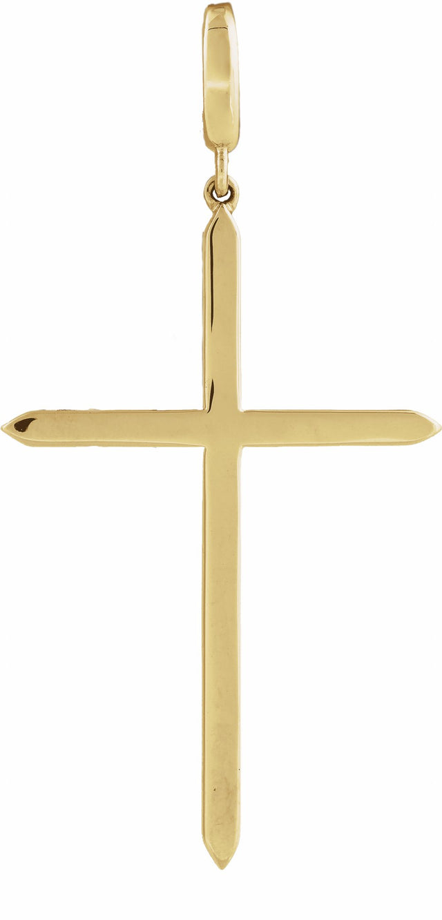 14K Yellow Gold Cross Charm/Pendant