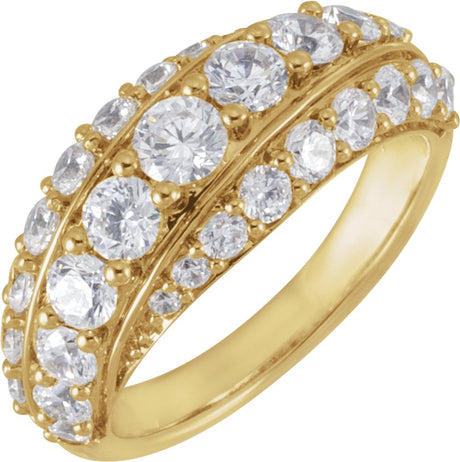 14K Yellow Gold 2 1/4 CTW Lab-Grown Diamond Ring