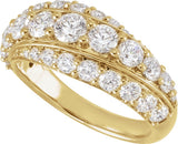 14K Yellow Gold 2 1/4 CTW Lab-Grown Diamond Ring