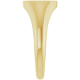 10K Yellow Gold 12x9 mm Oval Signet Ring 