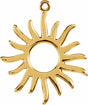 14K Yellow Sun Dangle